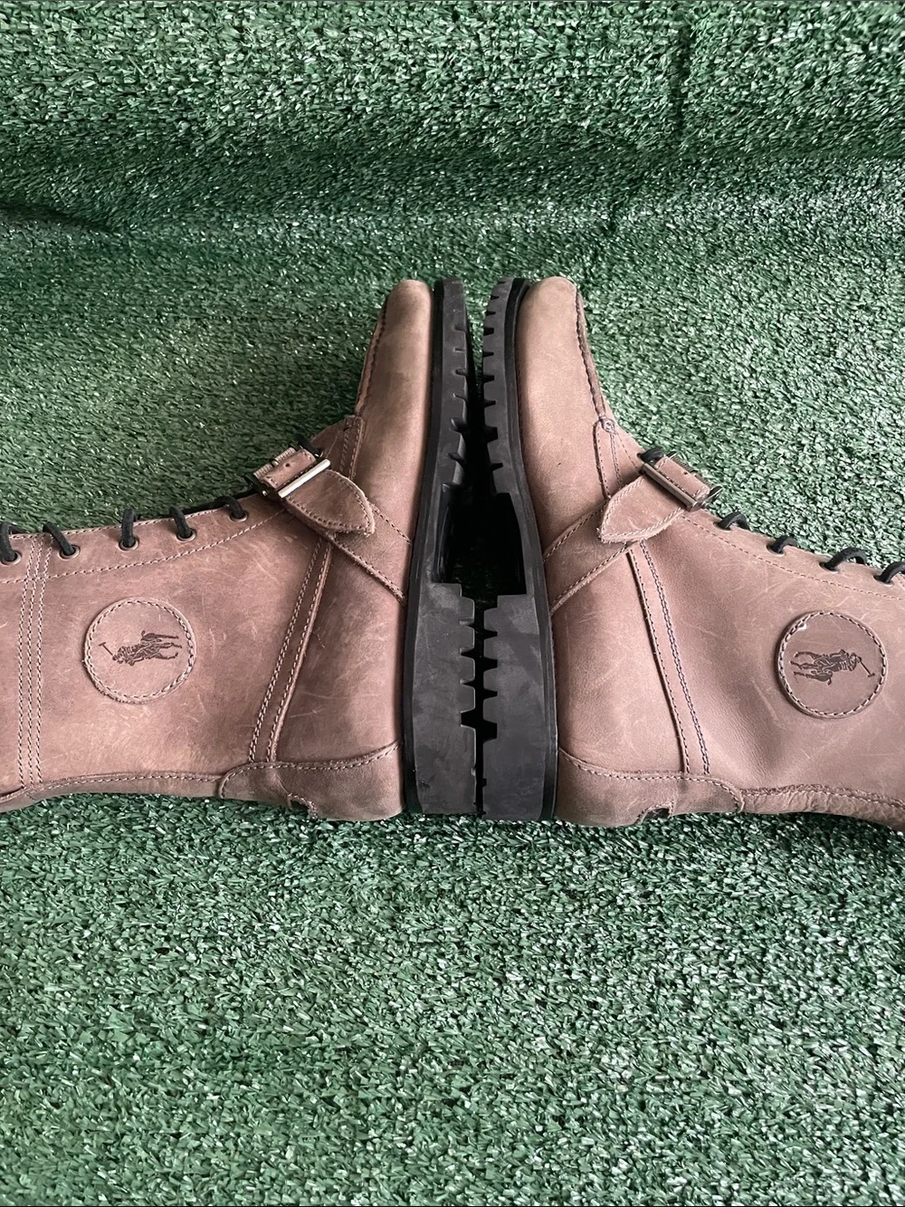 Polo Ralph Lauren Ranger Boots Men’s 10D Brown Suede Lace Up Rugged Heritage